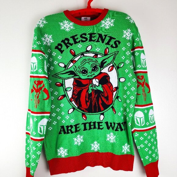 Other - Star Wars Yoda Men's Christmas Sweater Cotton Acrylic Size Medium